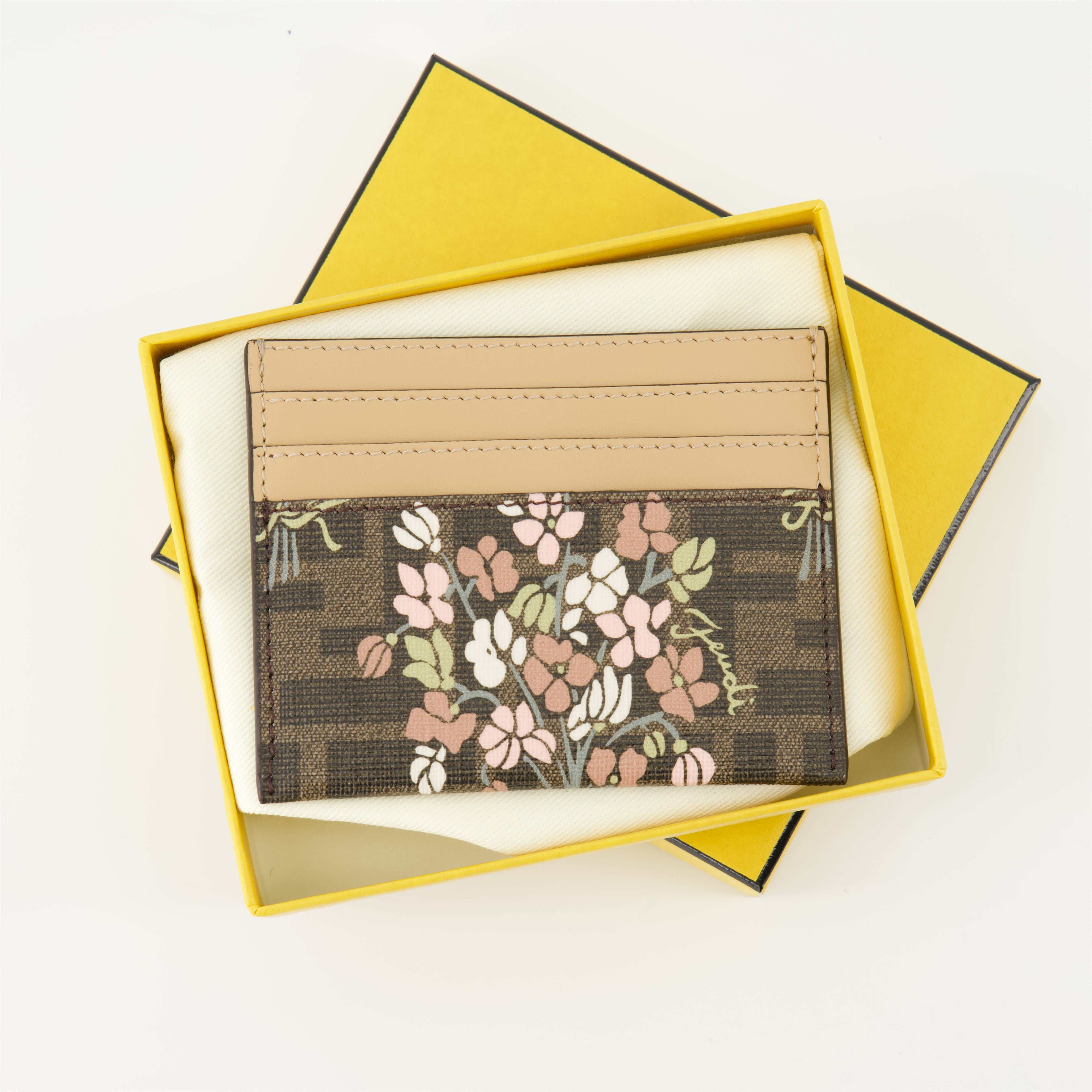 Small leather goods Fendi Roma Cardholder Fendi Brown Femme