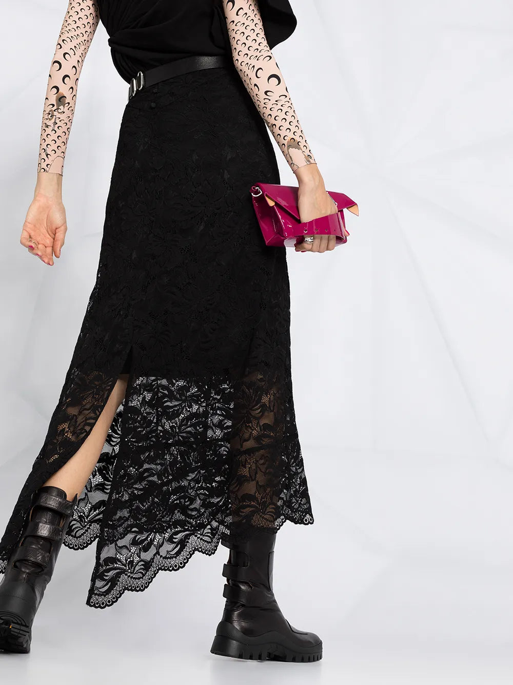 Jupes Jupe en dentelle Rabanne Noir Femme