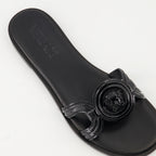 Sapatos abertos Chinelos de Pele Medusa '95 Versace Preto Femme