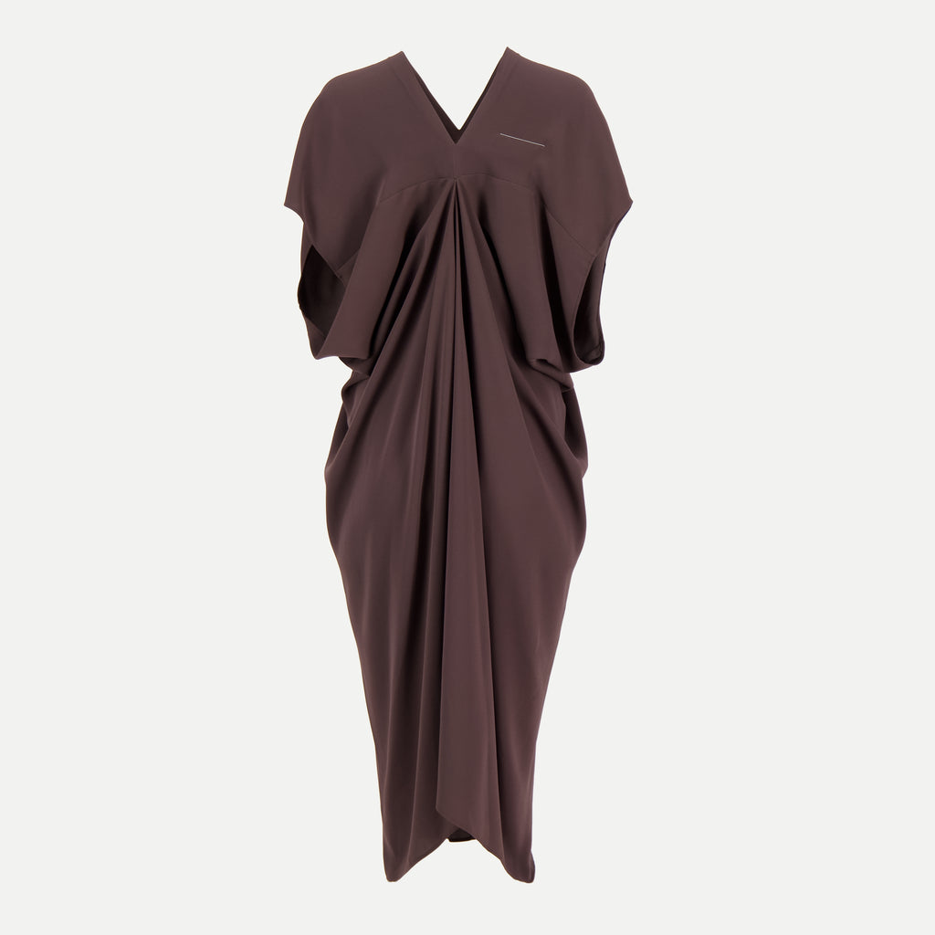 Robes Robe longue Mm6 Marron Femme
