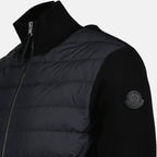 Vestes Veste bi-matière matelassé Moncler Noir Homme