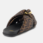 Offene schuhe Feel Sandalen Fendi Braun Femme