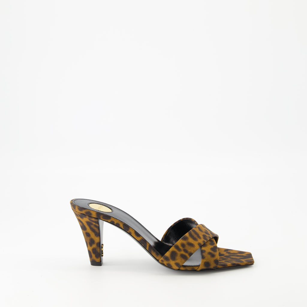 Chaussures ouvertes Sandales à talons Jill Saint Laurent Marron Femme