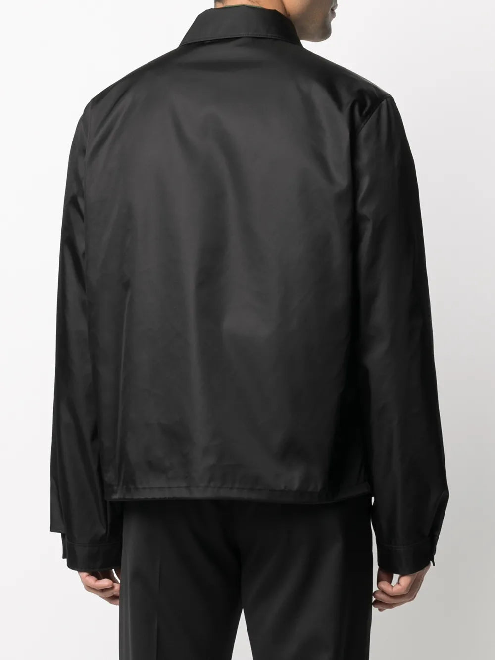 재킷 리사이클 나일론 재킷 Prada 검은색 Homme