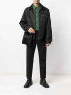 재킷 리사이클 나일론 재킷 Prada 검은색 Homme