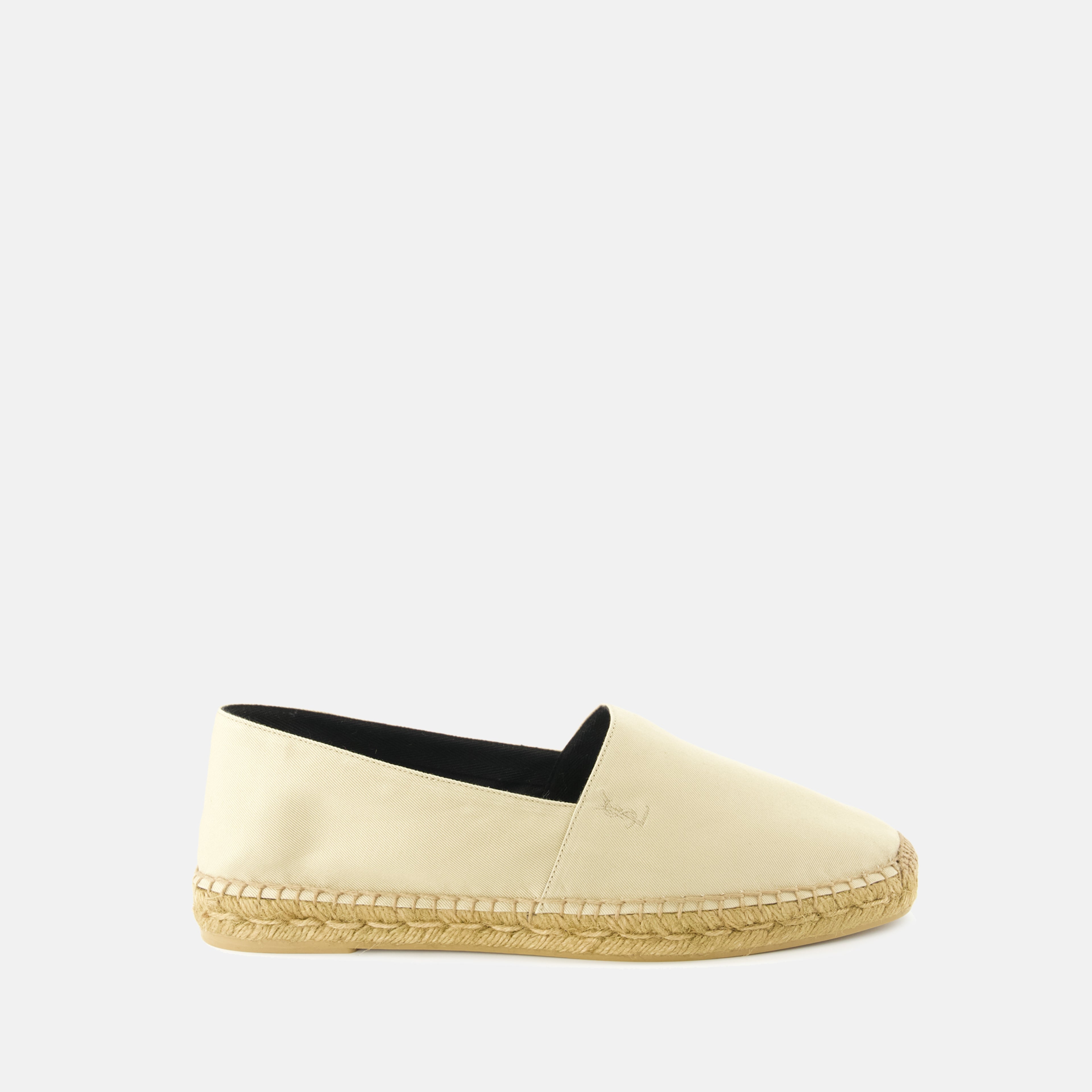 Espadrilles Espadrillas in Tela Saint Laurent Beige Homme