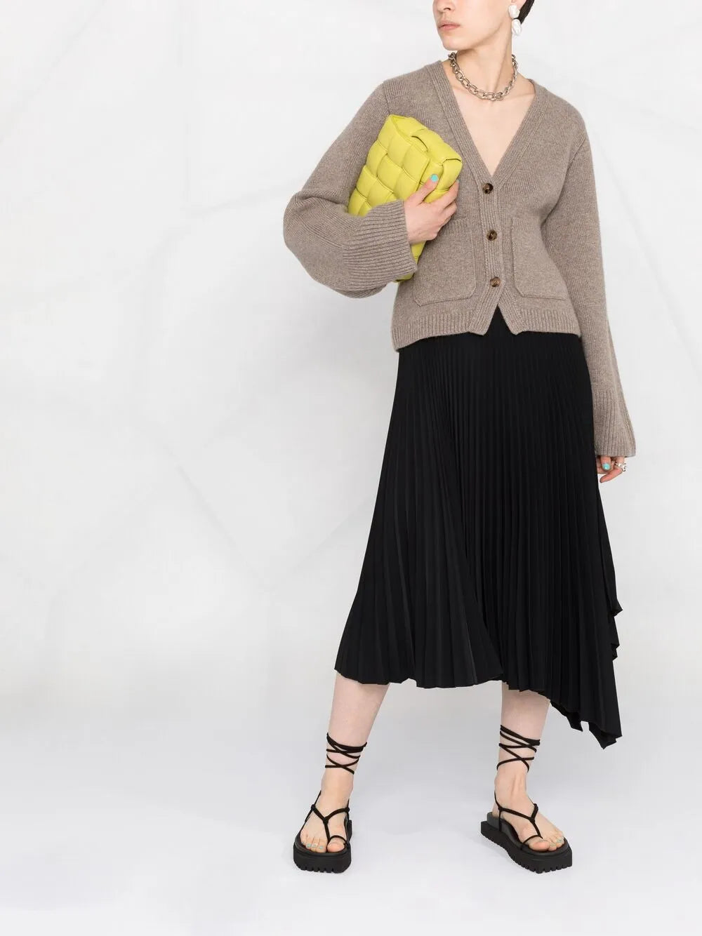 Maille Cardigan Scarlet Khaite Marron Femme