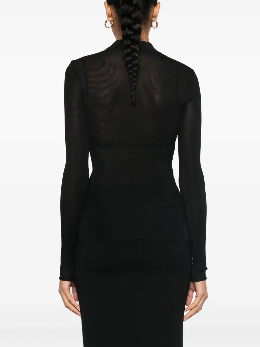 Maglieria Maglione in Lana Saint Laurent Nero Femme
