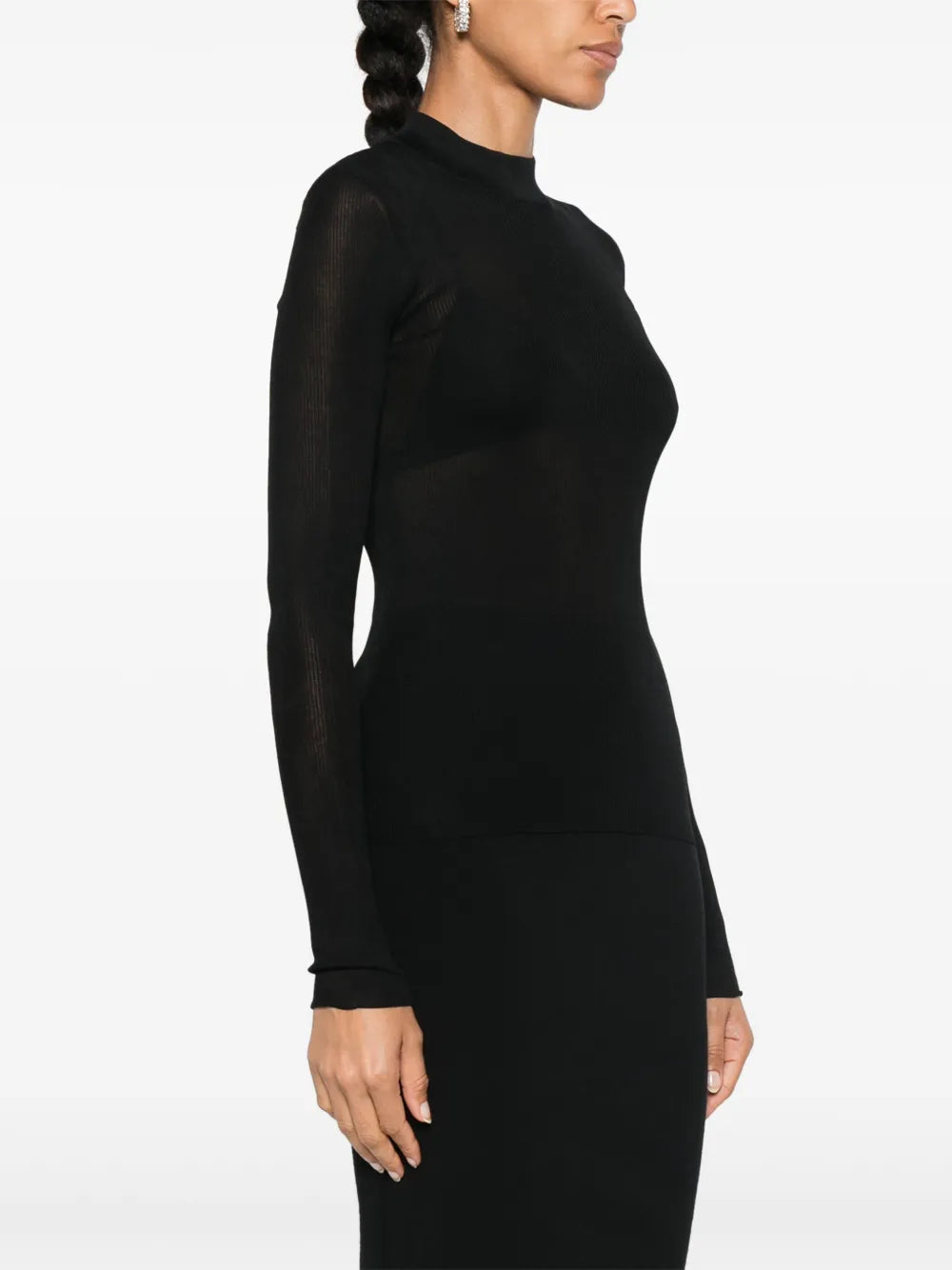 Maglieria Maglione in Lana Saint Laurent Nero Femme