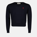 Maglieria Pull AMI de Coeur Ami PARIS Blu Unisex