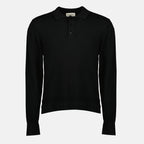 Imagen del polo de manga larga Brandon de la marca Officine Générale para hombre - Temporada Otoño Invierno 2025 - Vista frontal