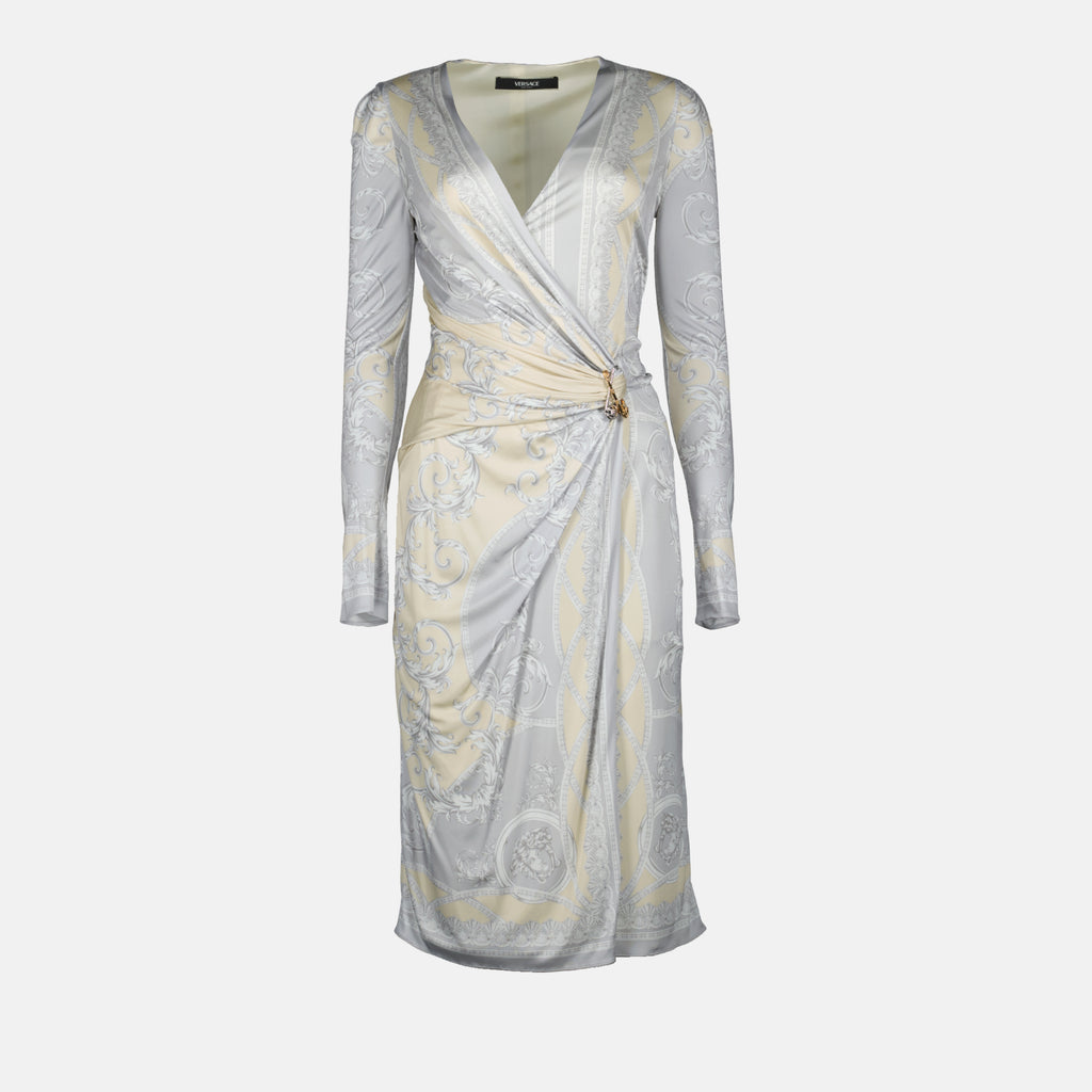 Abiti Vestito The Gods' Cut Versace Argento Femme