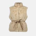 Vestes Veste sans manches Joui Moncler Beige Femme