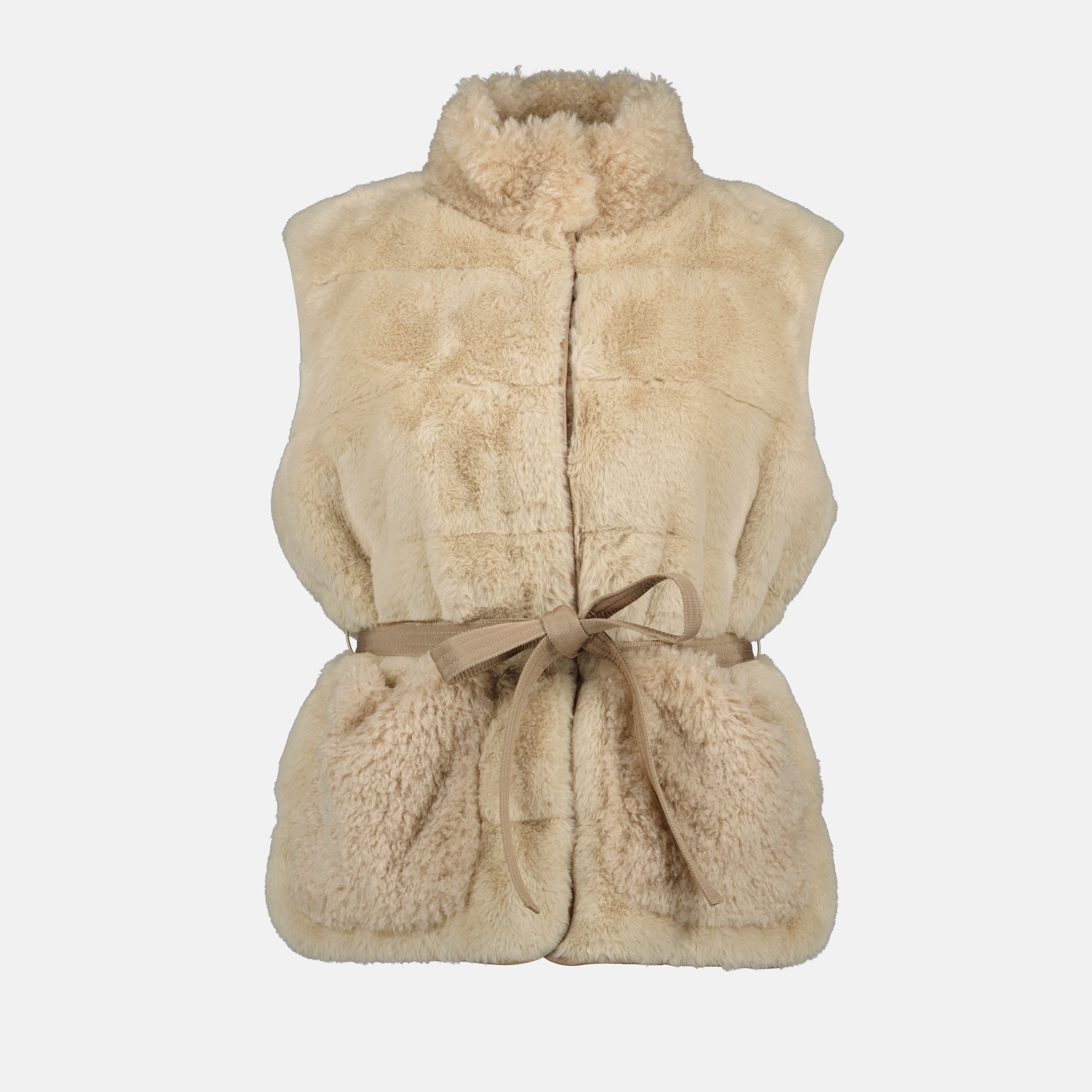 Vestes Joui Ärmellose Jacke Moncler Beige Femme