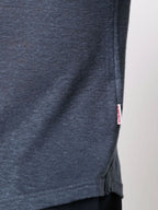 Polos Polo Sebastian en lin Orlebar Brown Bleu foncé Homme