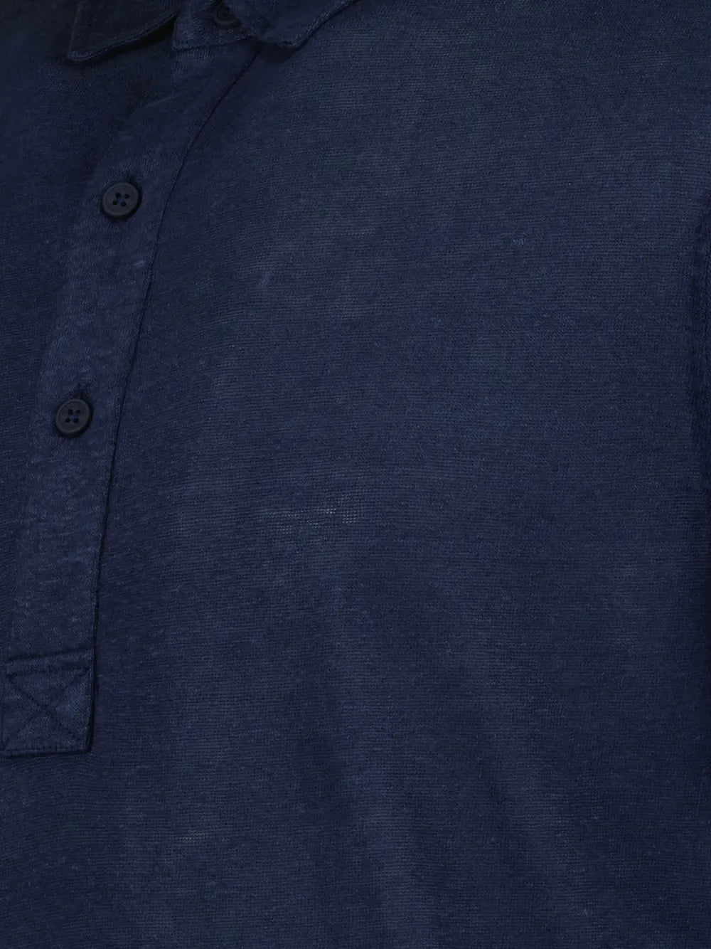Polos Polo Sebastian en lin Orlebar Brown azul oscuro Homme