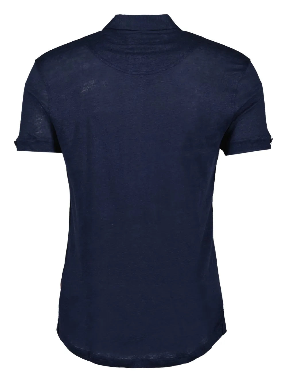 Polos Polo Sebastian en lin Orlebar Brown azul oscuro Homme