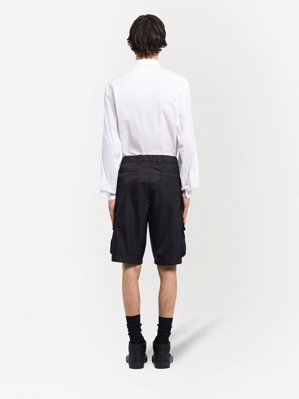 Shorts Short cargo em Re-Nylon Prada Preto Homme