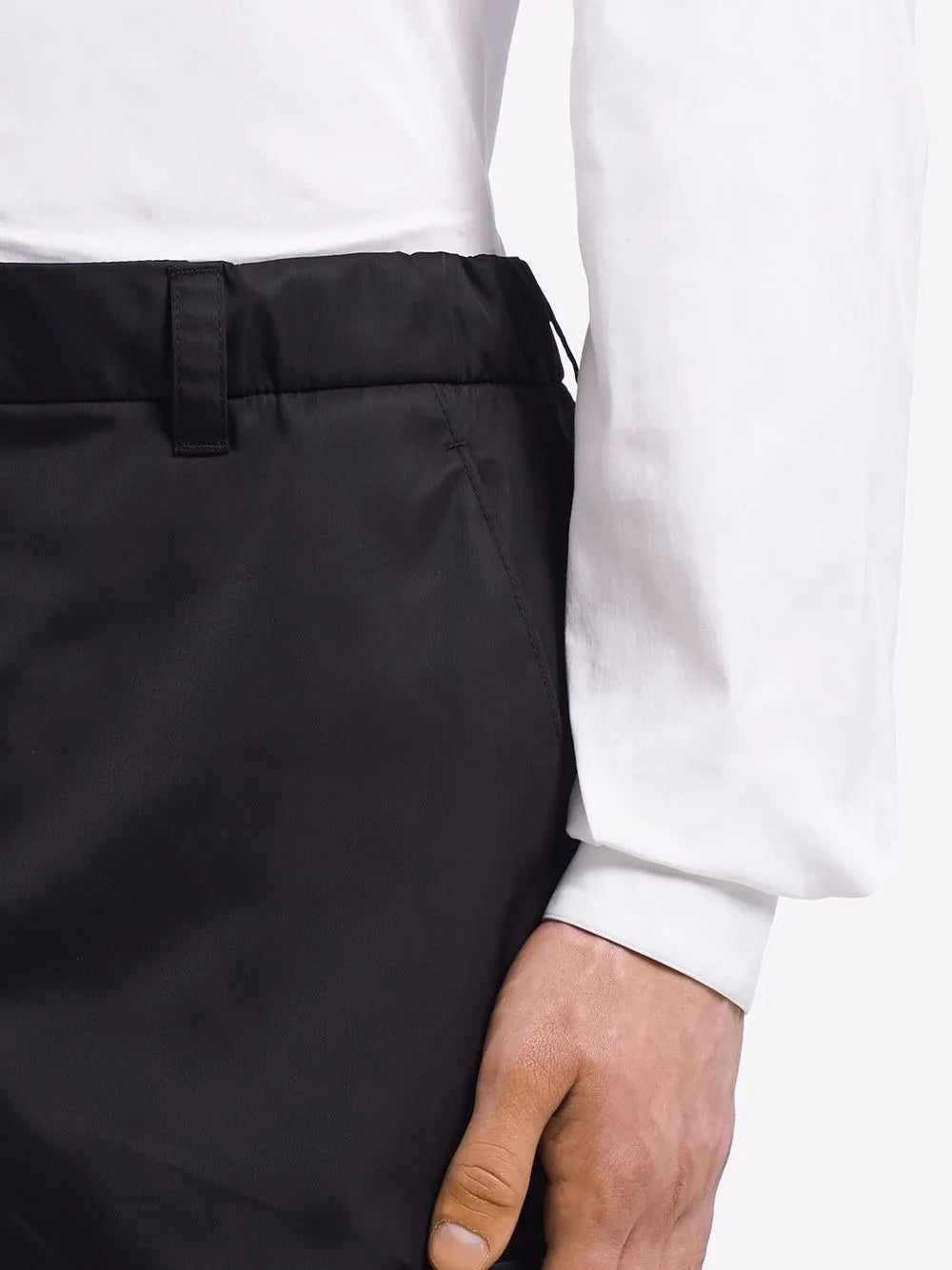 Shorts Short cargo em Re-Nylon Prada Preto Homme