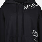 Sweatshirts Numeric Hoodie Mm6 Schwarz Femme