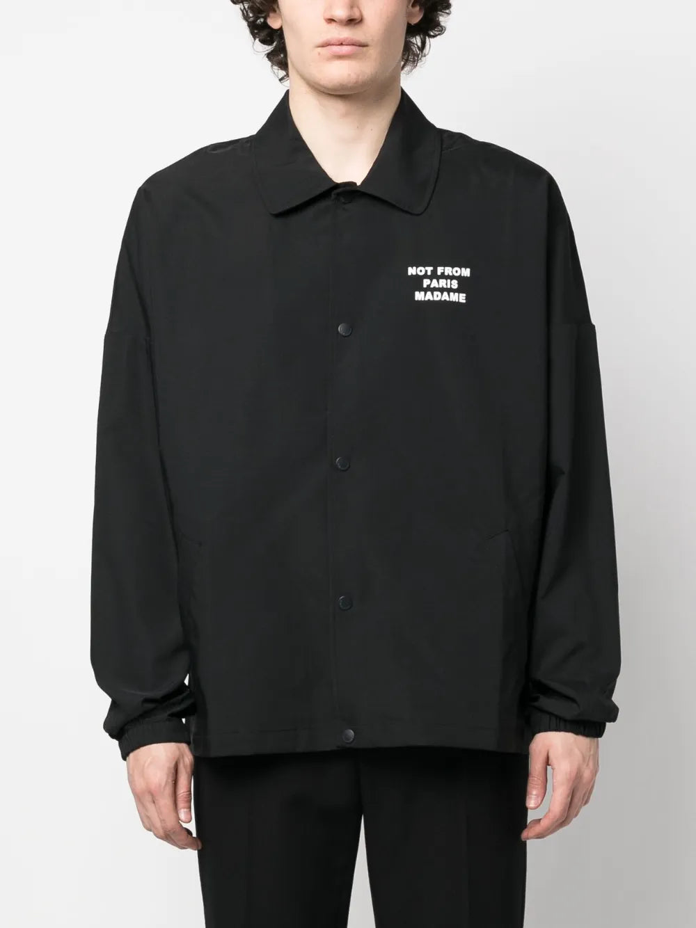 Jacken Slogan Windbreaker Drole De Monsieur Schwarz Homme