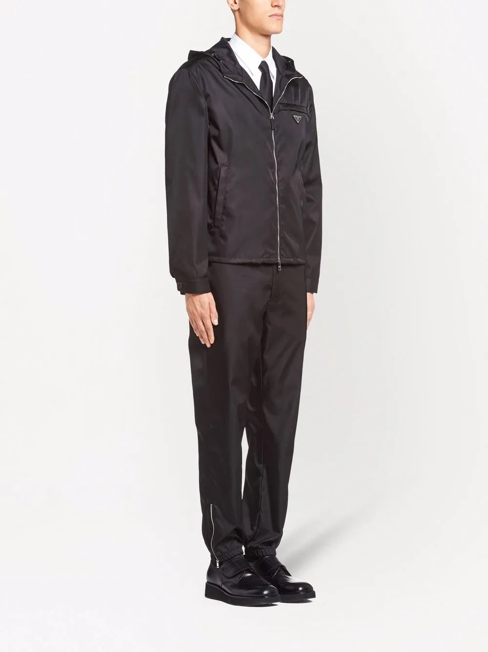 Jaquetas Casaco em Re-Nylon Prada Preto Homens