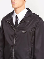 Jaquetas Casaco em Re-Nylon Prada Preto Homens