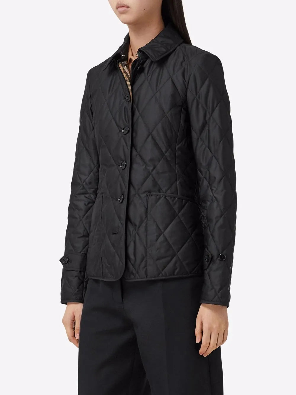 재킷 퀼팅 자켓 Burberry 검은색 여성