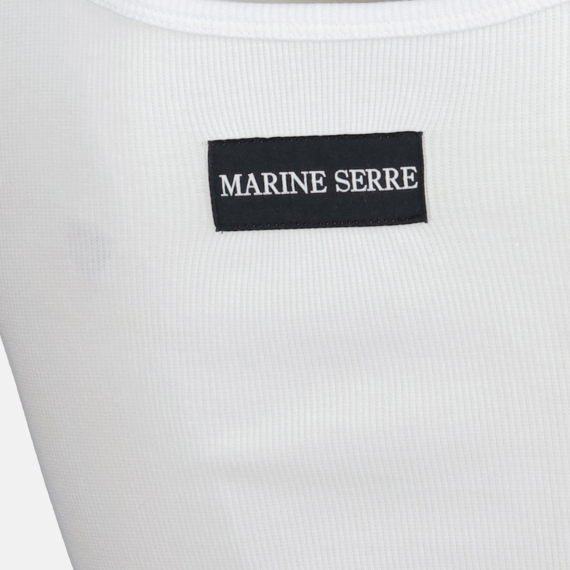 Robes Robe longue en coton blanche Marine Serre Blanc Femme