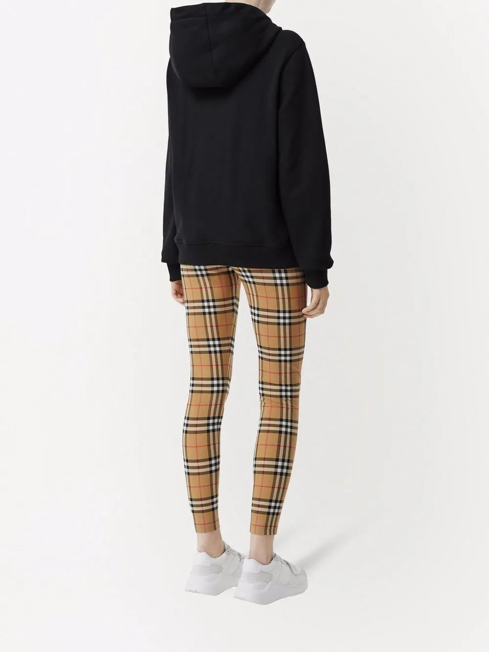 Pantalons Legging à carreaux Burberry Marron Femme
