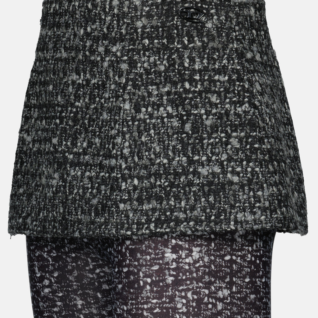 Image of the P-Hour leggings skirt from the Diesel brand for Women - Autumn-Winter 2025 - Detailed View_1