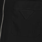 Imagen del artículo Chaqueta de camisa con cremallera de algodón negro de la marca Prada para Hombre - Temporada Primavera-Verano 2026 - Vista detallada_1