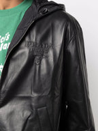 コート レザーボンバー Prada 黒 男