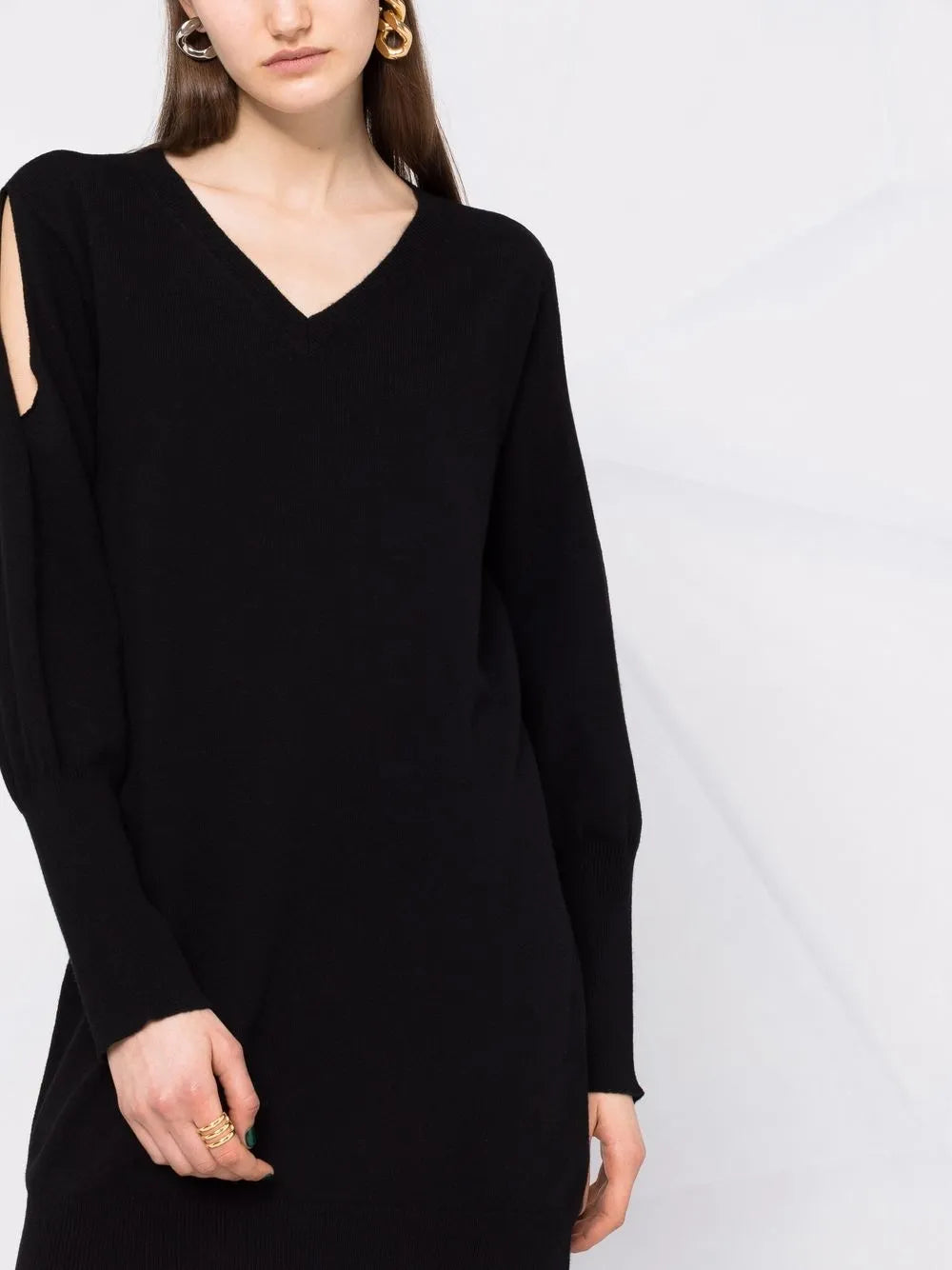Robes Robe pull Stella McCartney Noir Femme