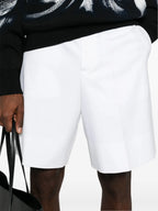 Shorts Baumwollshorts Alexander McQueen Weiß Homme