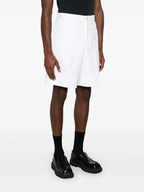 Shorts Baumwollshorts Alexander McQueen Weiß Homme