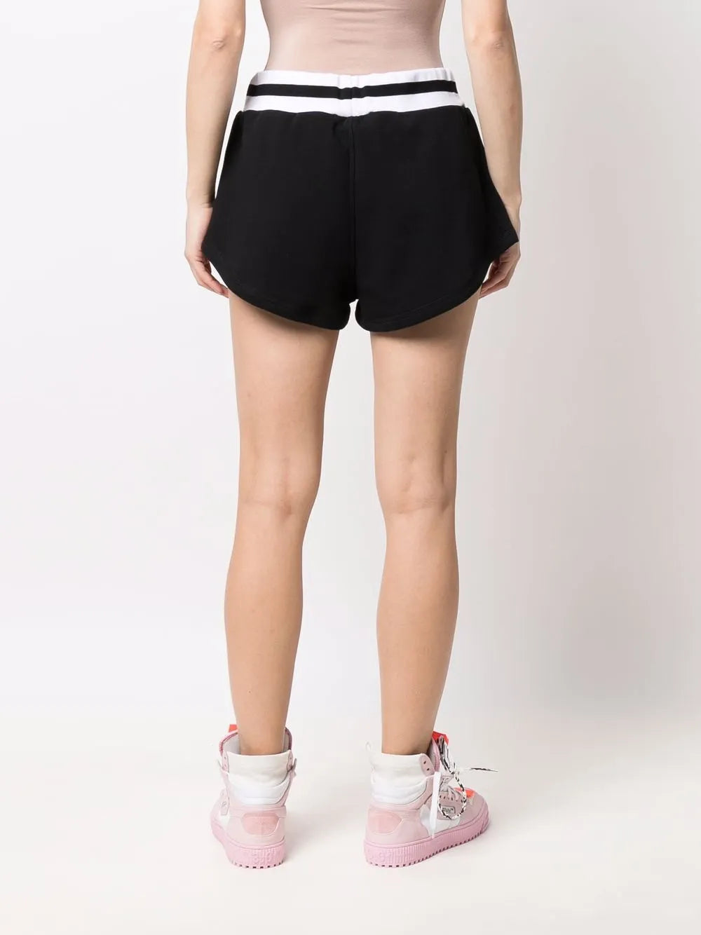 Shorts Baumwollshorts MSGM Schwarz Femme