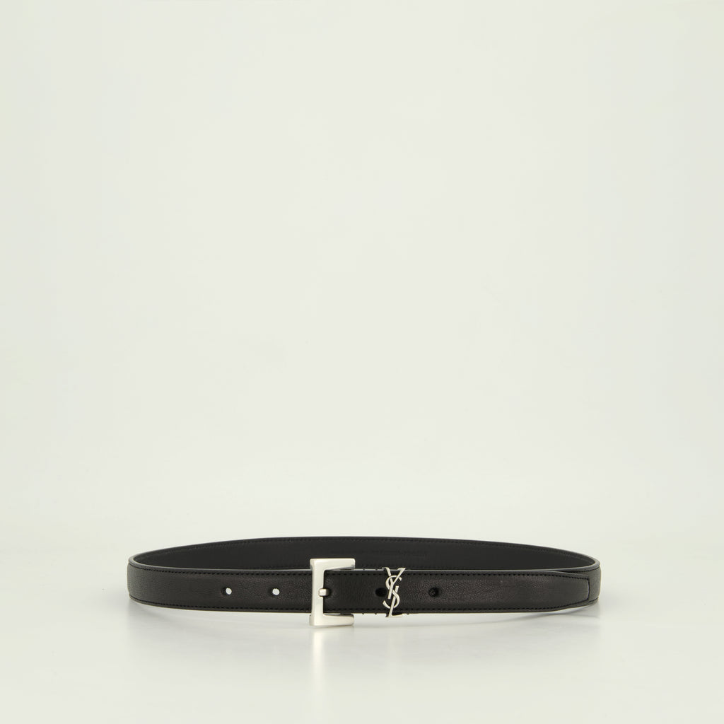 Ceintures Ceinture Cassandre Saint Laurent Noir Homme