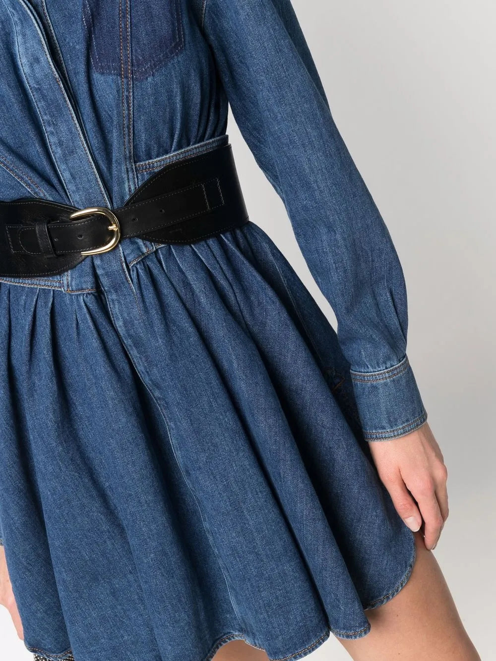 Vestidos Vestido de Denim Alexander McQueen Azul escuro Femme