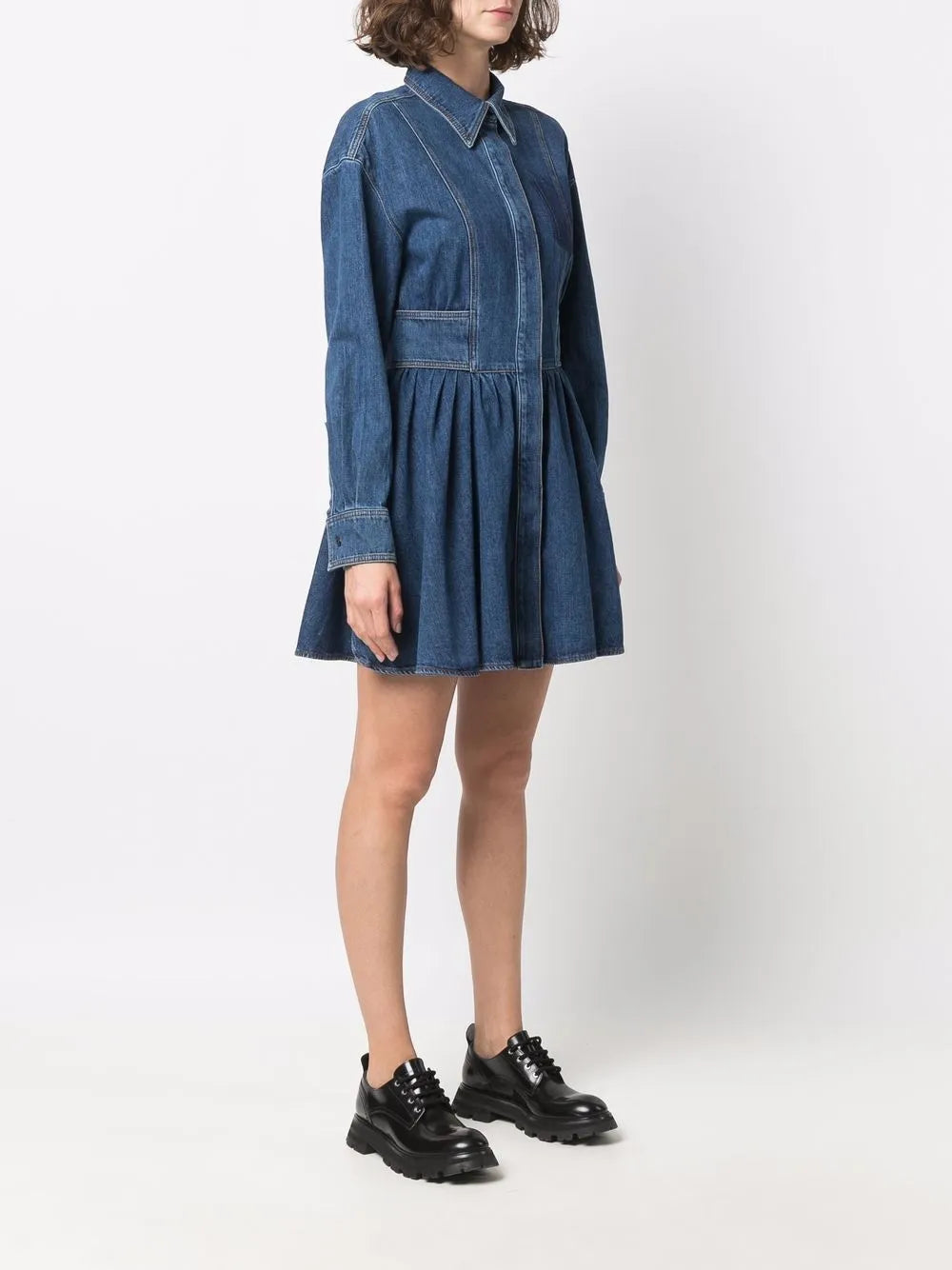Vestidos Vestido de Denim Alexander McQueen Azul escuro Femme