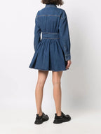 Vestidos Vestido de Denim Alexander McQueen Azul escuro Femme