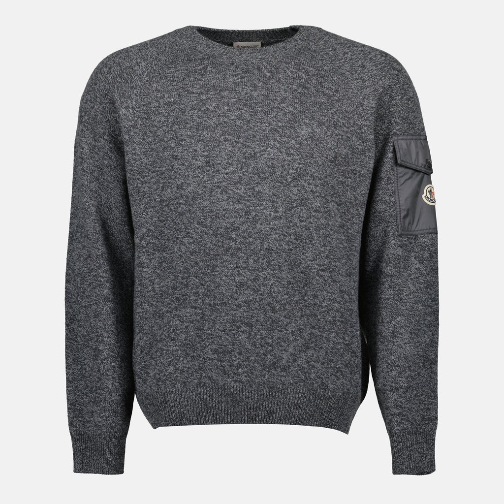 Bild des Moncler Herrenpullovers aus Wolle und Kaschmir - Herbst-Winter 2025 - Vorderansicht
