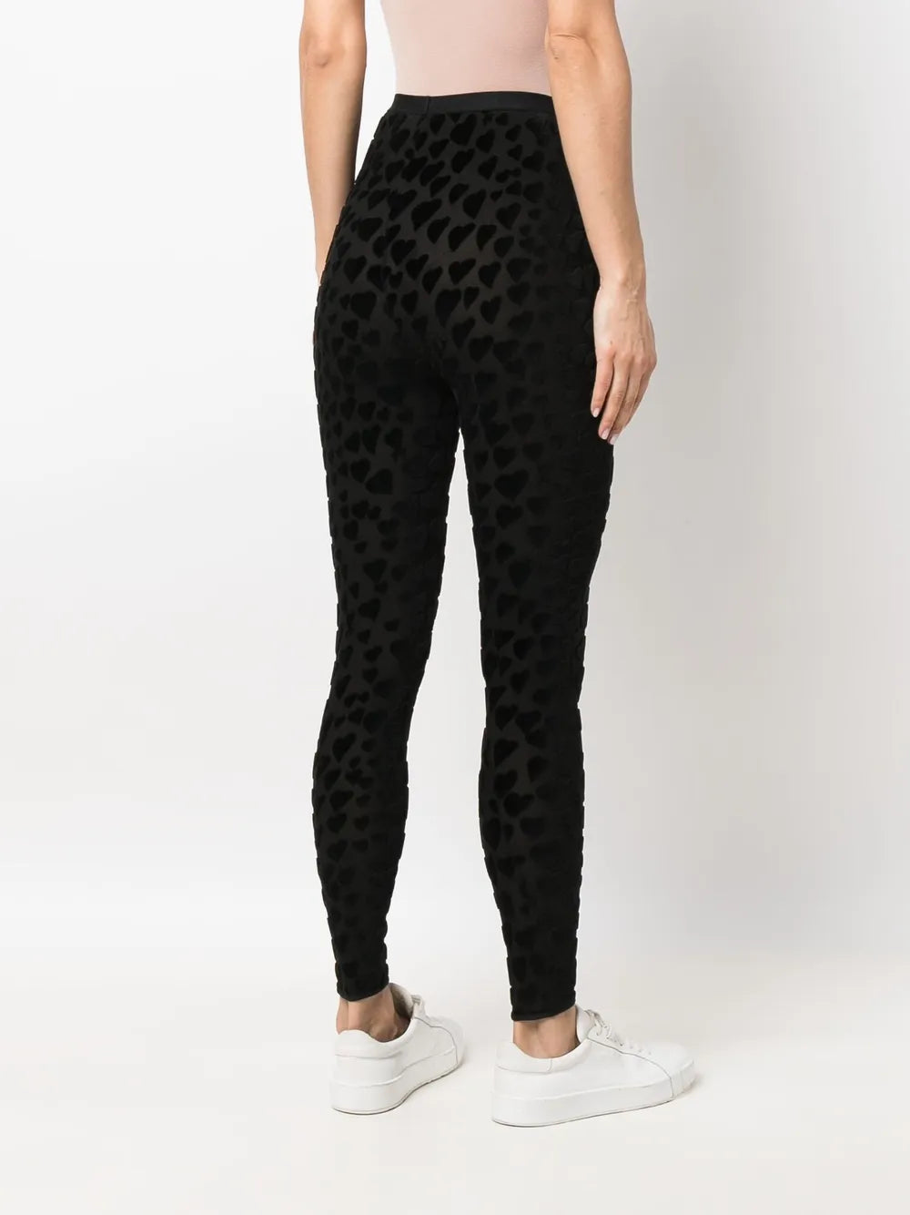 Pantaloni Leggings in Velluto Ami PARIS Nero Donne