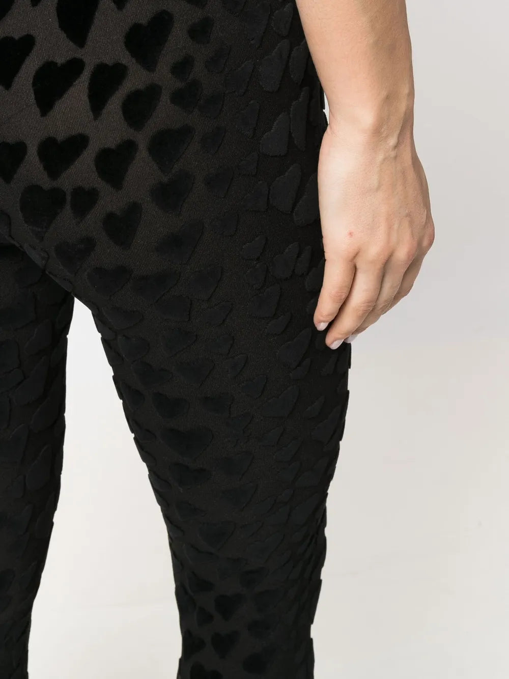 Pantaloni Leggings in Velluto Ami PARIS Nero Donne