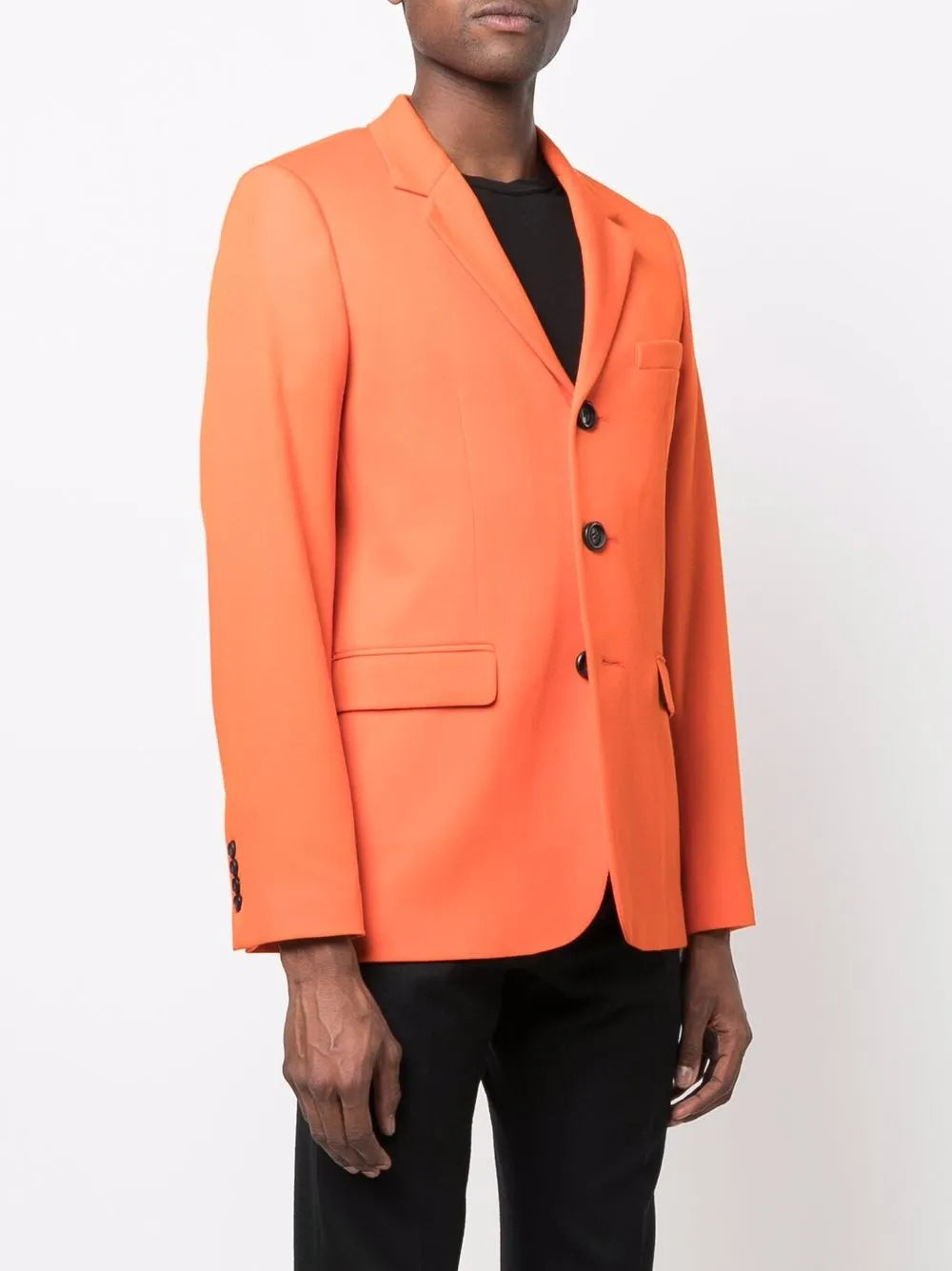 Chaquetas Blazer de Lana Ami PARIS Naranja Unisex
