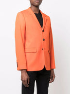 Chaquetas Blazer de Lana Ami PARIS Naranja Unisex