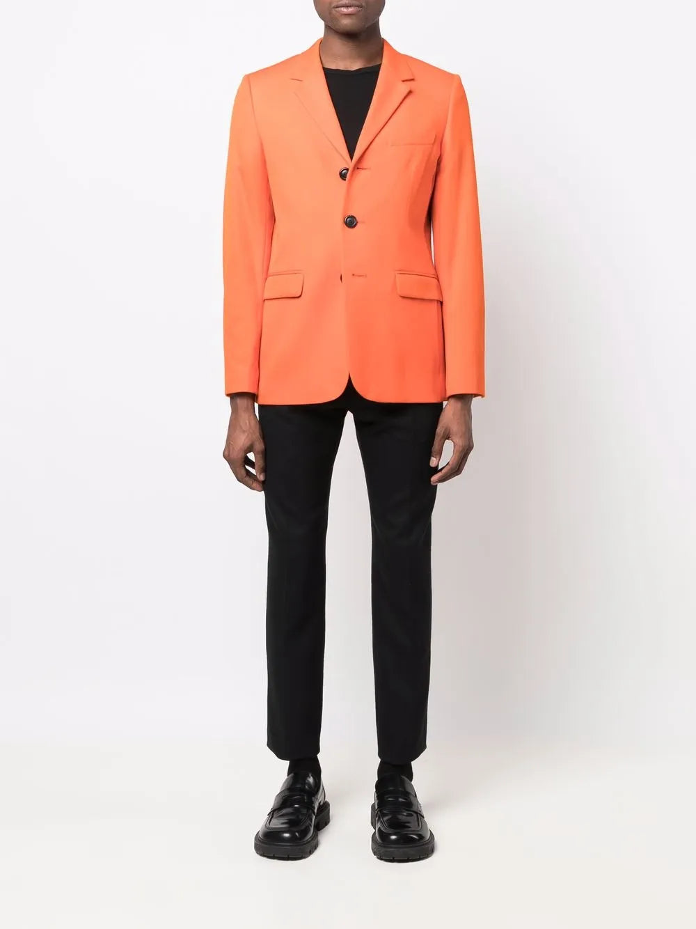 Chaquetas Blazer de Lana Ami PARIS Naranja Unisex