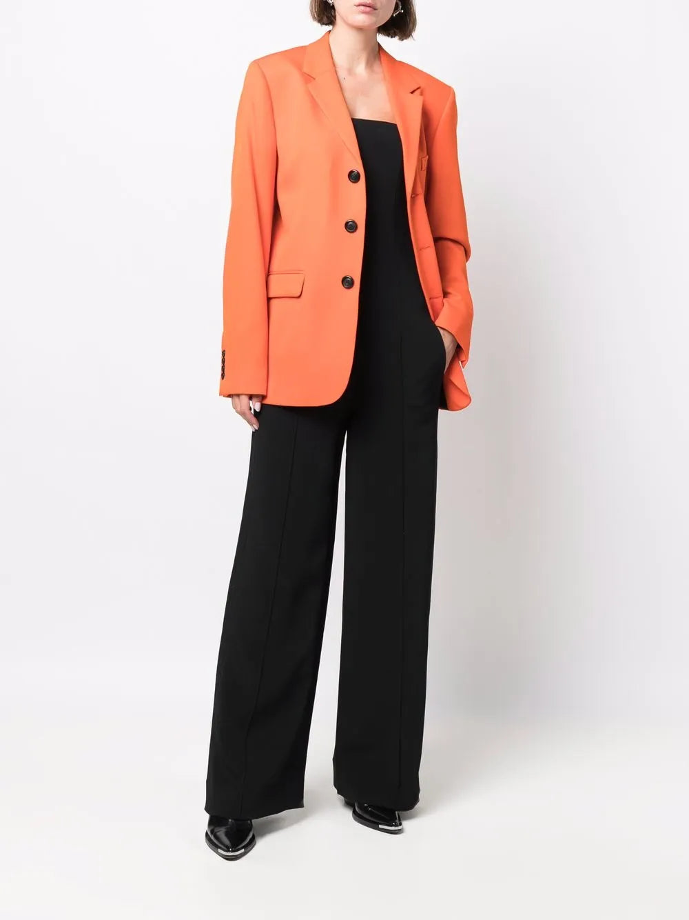 Chaquetas Blazer de Lana Ami PARIS Naranja Unisex