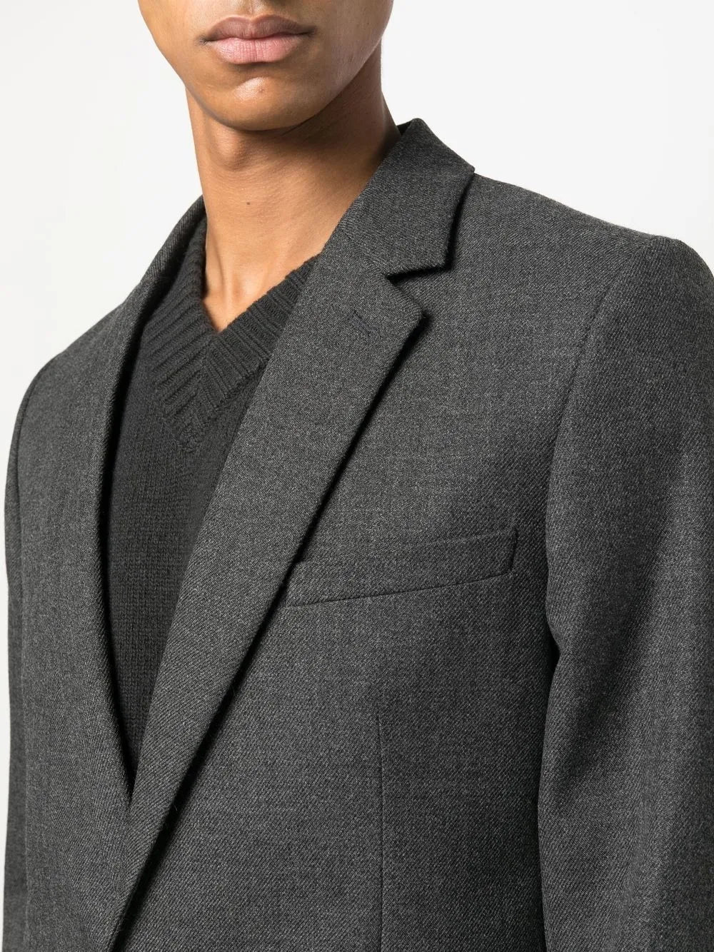 Casacos Blazer de Lã Ami PARIS Cinza Unisexo