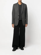 Casacos Blazer de Lã Ami PARIS Cinza Unisexo